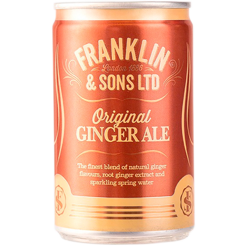Напиток Тоник «Franklin & Sons»  Original Ginger Ale, Франклин анд Сонс Ориджинал Джинджер Эль, 0.150, банка