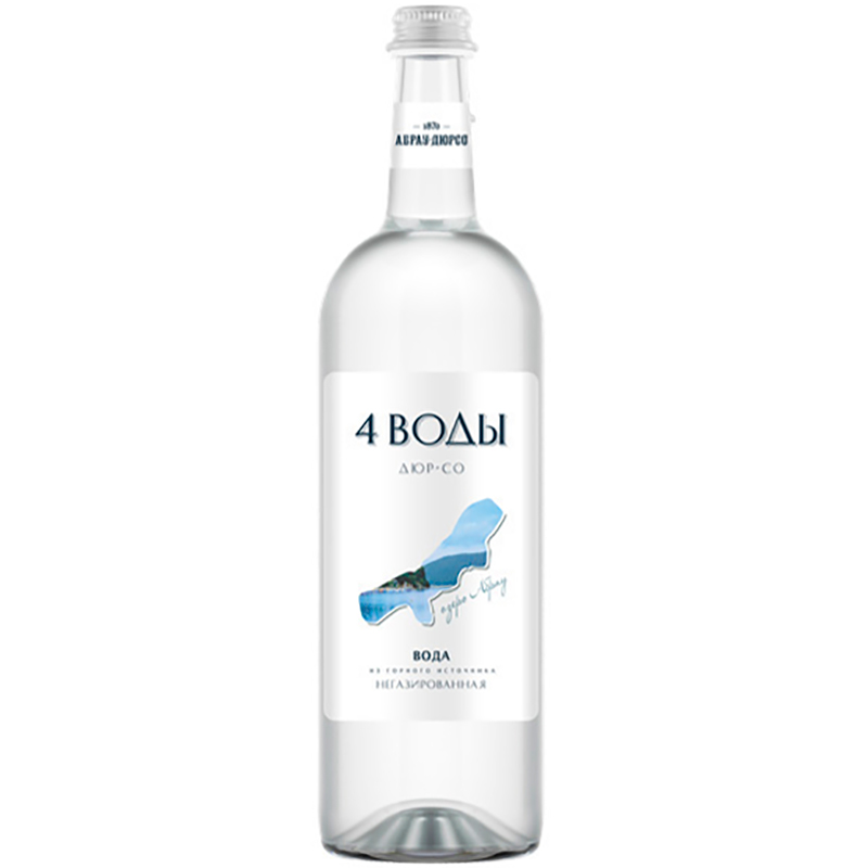 Артезианская вода «Абрау-Дюрсо» 4 воды, 0.75л, без газа, стекло