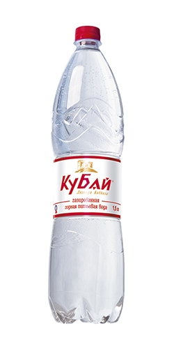 Вода Кубай 1,5л, газ, пэт