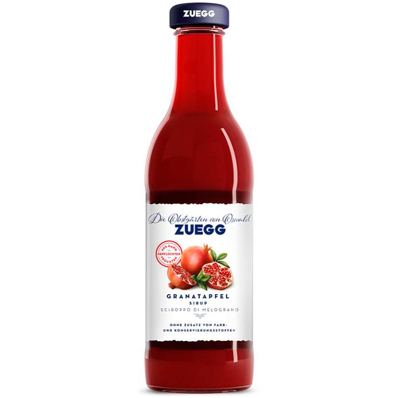 Сироп «Zuegg» Pomegranate, Зуег, Гранат 0.425л, стекло