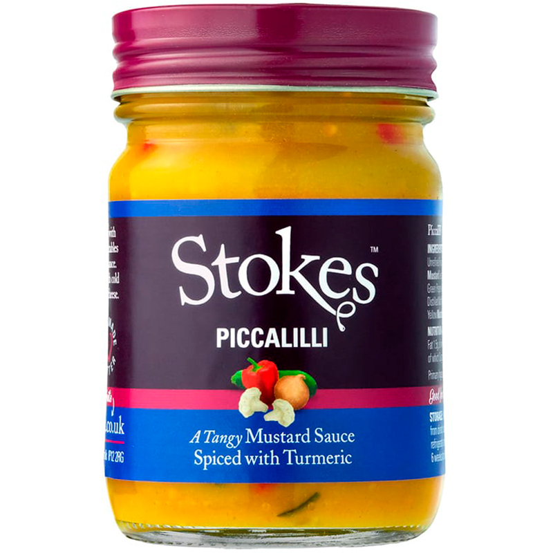 Соус «Stokes» Piccalilli, Стокс Горчичный, для мяса с куркумой 240г, стекло