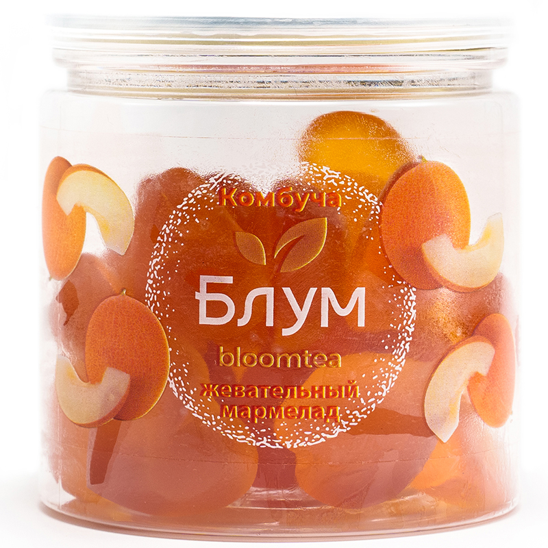 Мармелад из Комбучи «Bloomtea», Блумти натуральная Дыня, 130гр, пэт