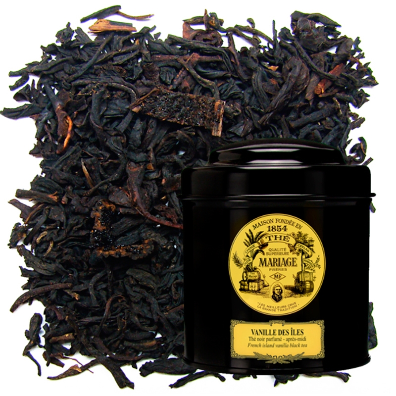 Черный чай Mariage Freres Vanille des Iles, Марьяж Фререс Ванилла Дес Илес банка 100 гр