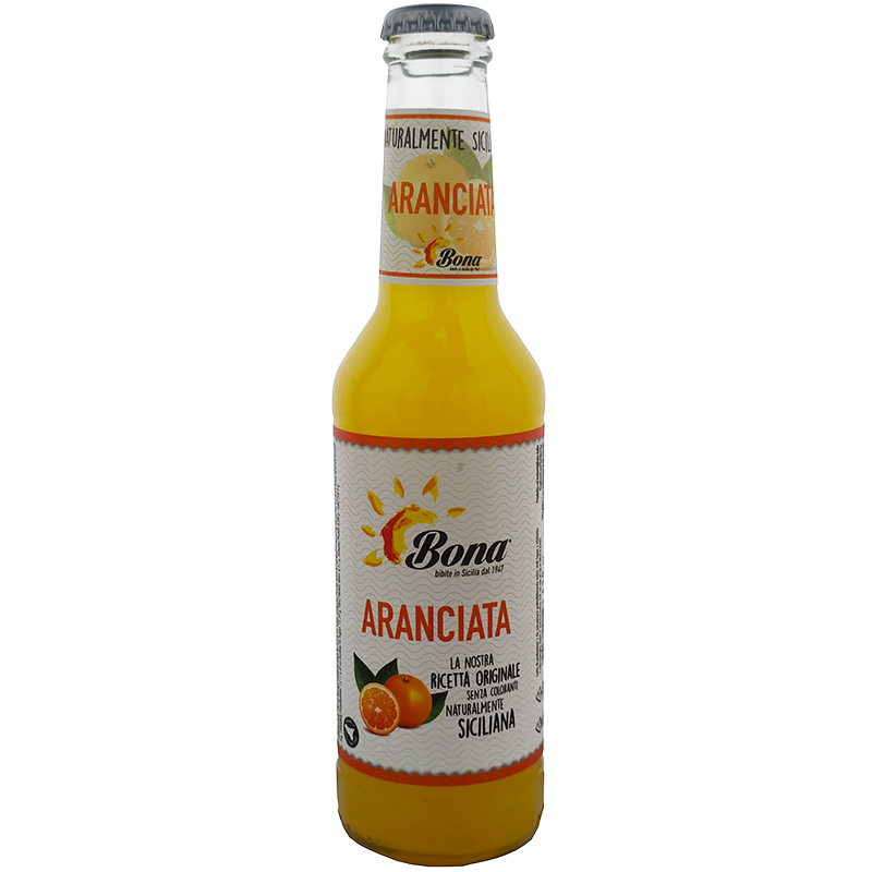 Газированный напиток «Bona» Aranciata, Бона Апельсин Сицилия 0.275л. стекло