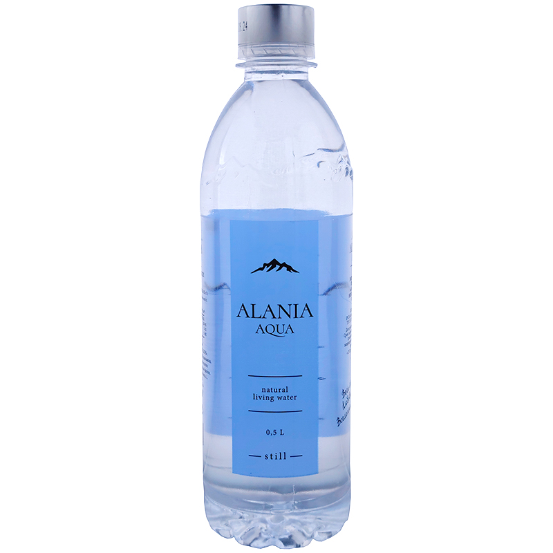 Минеральная природная вода «Alania Aqua», Алания Аква 0.5л, без газа, пэт