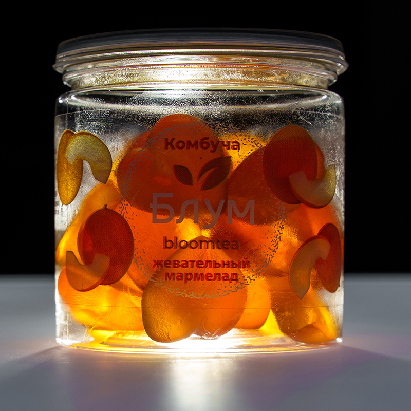 Мармелад из Комбучи «Bloomtea», Блумти натуральная Дыня, 130гр, пэт