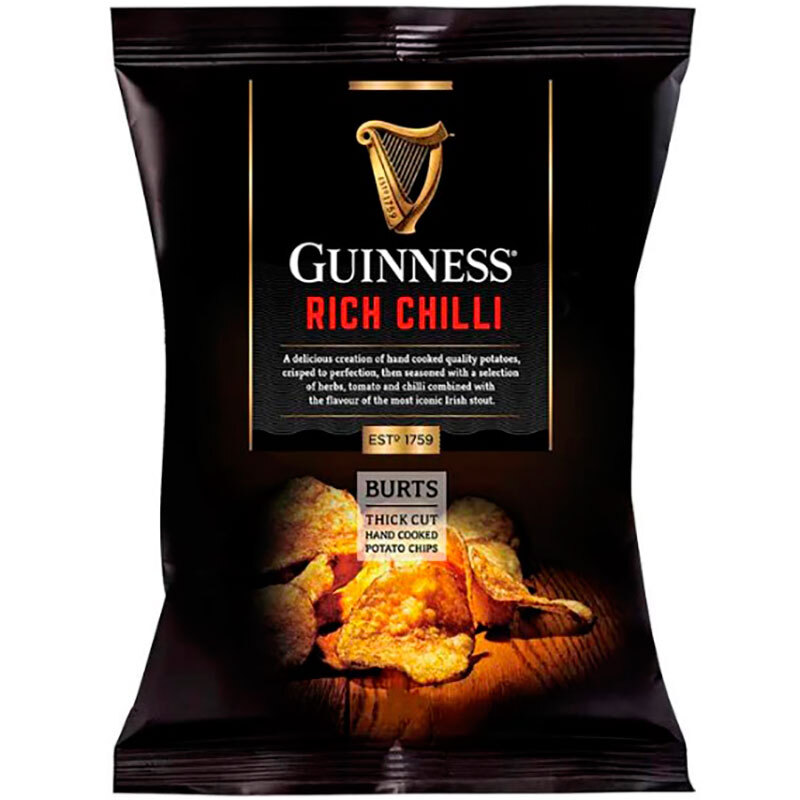 Чипсы картофельные «Guinness» Rich Chili, Гинесс Рич Чили 42г, пакет