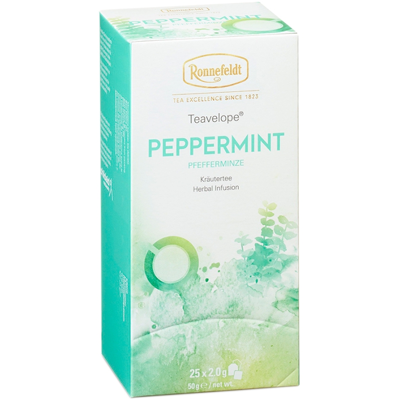 Чай травяной Ronnefeldt Peppermint, Ронненфельд мята 2,0гр.х25шт.