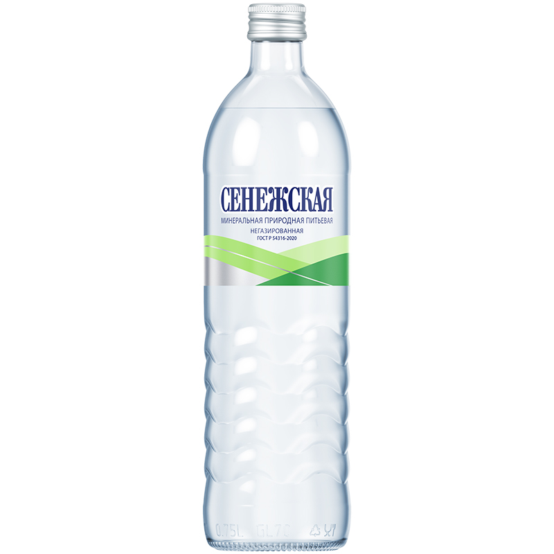 Минеральная вода «Сенежская» 0.75л, без газа, стекло