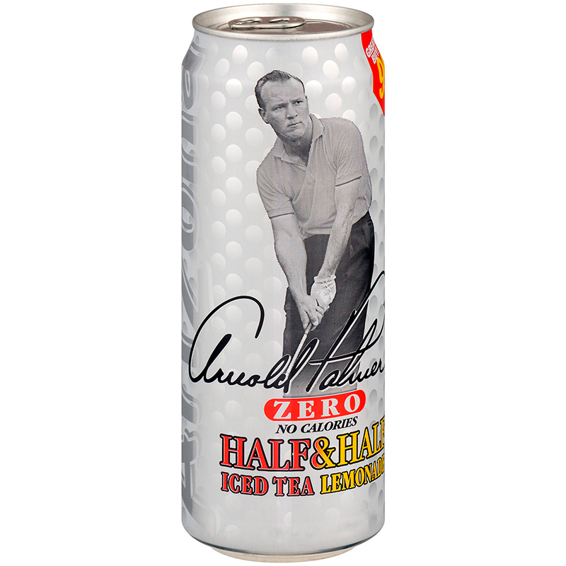 Холодный чай Arizona Half & Half Iced Tea Lemonade Diet, Лимонад Халф энд Халф, 0.65л, банка