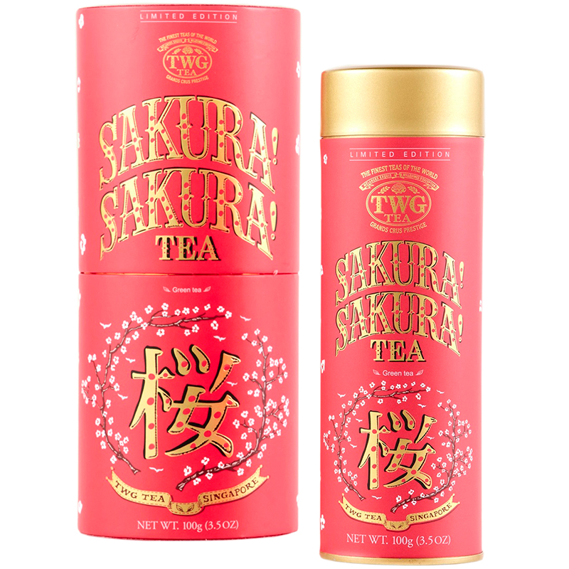 Чай зеленый «TWG» Sakura ! Sakura ! Tea 2026, ТВГ Сакура, Вишня 100гр. туба