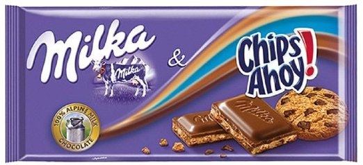 Шоколад «Milka», Сhips Ahoy, Милка Чипс Ахой 100гр.