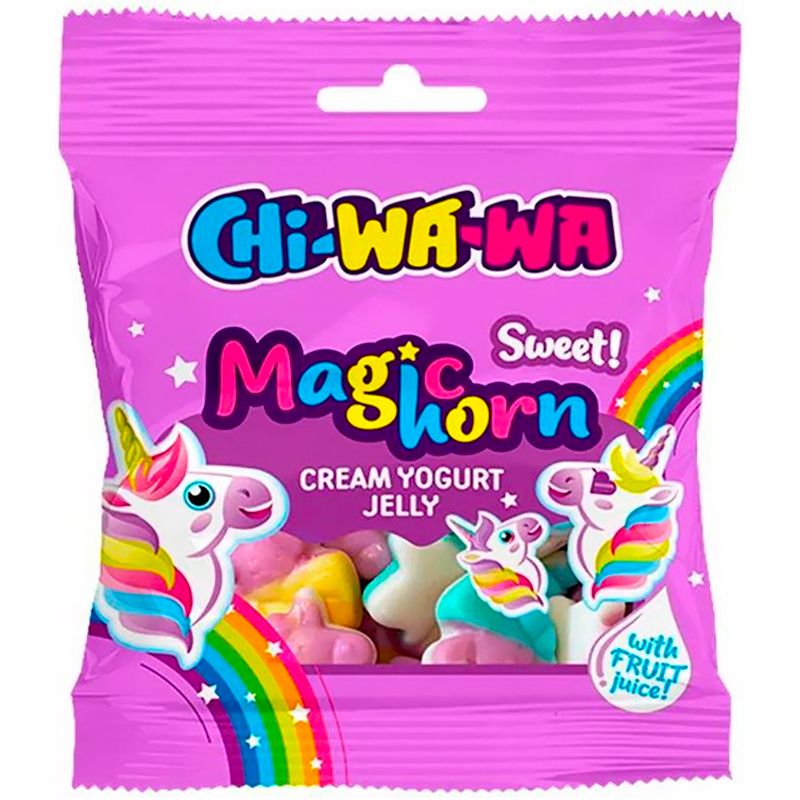 Мармелад «Сhi-wa-wa» Magic Horn, Чи ва ва  Единорог с добавлением фруктового сока, 60гр