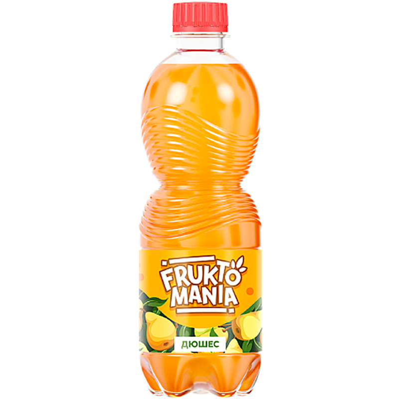 Напиток Дюшес оригинальный «Fruktomania», Фруктомания  0.5л, с газом, пэт