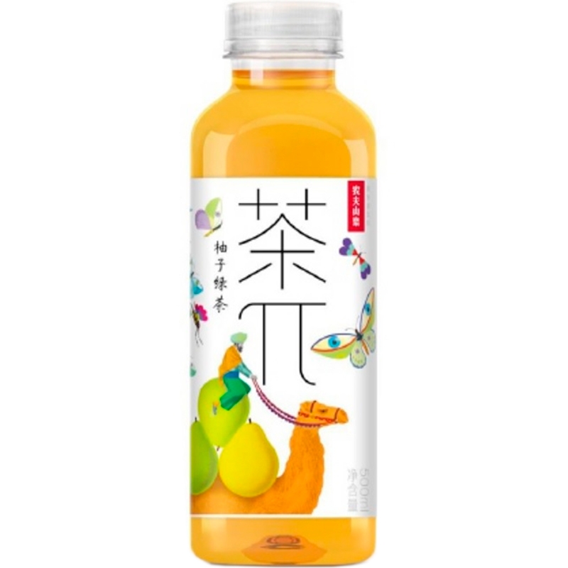 Холодный чай NongFu Spring Tea π, НонгФу Спринг Ти Чай Пи, зеленый чай с помело 500мл, пэт