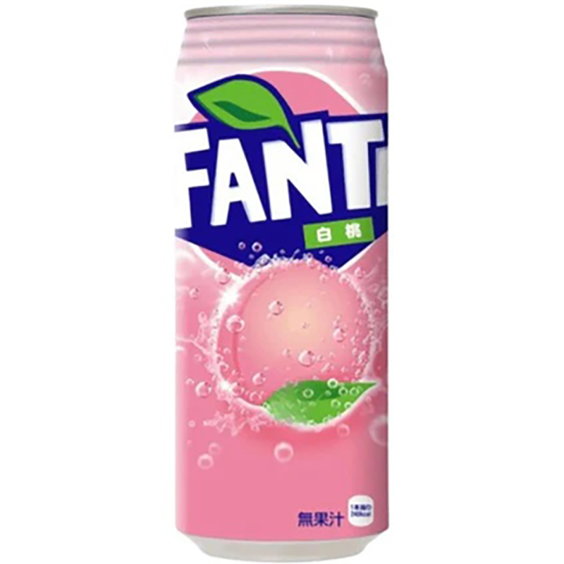 Газированный напиток «Fanta» White Peach, Фанта Белый Персик 0.5л, банка (Япония)