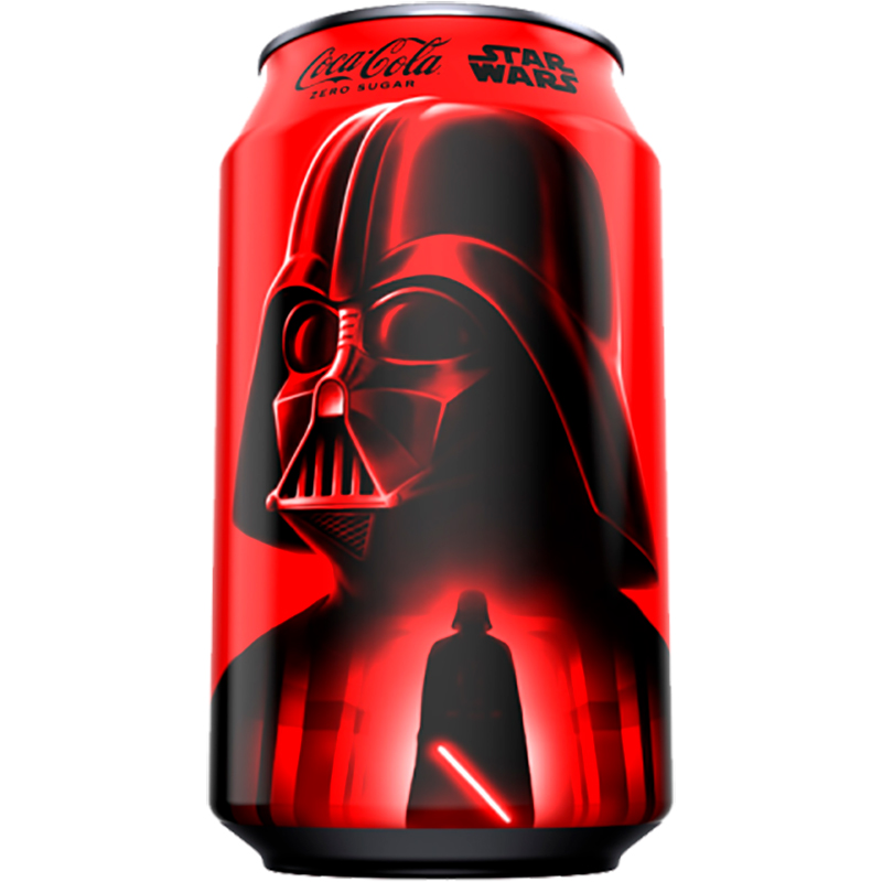 Газированный напиток «Coca-Cola» Star Wars Limited Edition, Кока Кола Лимитед Эдишен Звездные войны (США) (в упаковке вид героев непредсказуемо разный) 0.355л. банка