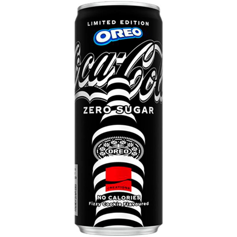 Газированный напиток «Coca-Cola» Oreo Zero Sugar, Кока Кола Орео Зеро Сугар 0.25л. банка (Англия)