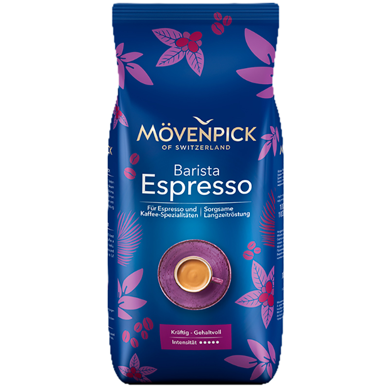 Кофе в зернах Movenpick Barista Espresso, Мовенпик Бариста Эспрессо 1000гр, пакет