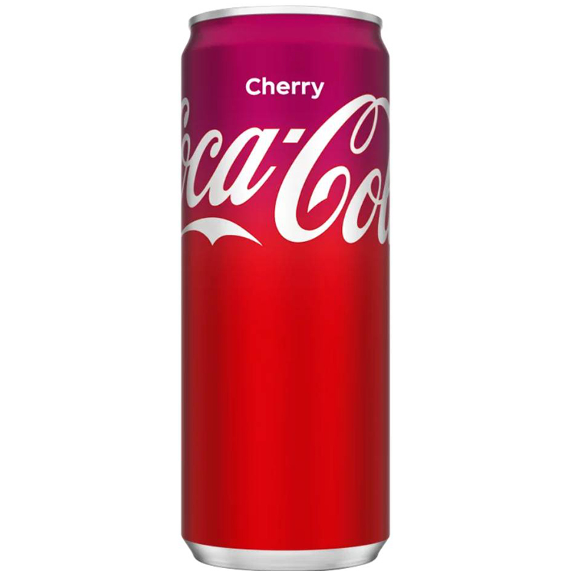 Газированный напиток «Coca-Cola» Cherry Slim, Кока Кола Черри Вишня Слим 0.33л. банка (Польша)