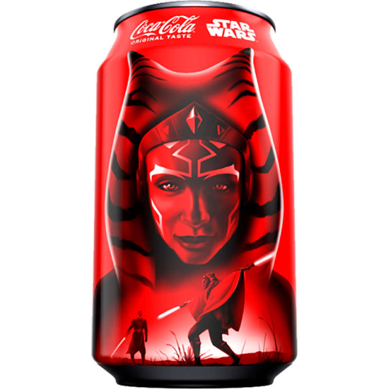 Газированный напиток «Coca-Cola» Star Wars Limited Edition, Кока Кола Лимитед Эдишен Звездные войны (США) (в упаковке вид героев непредсказуемо разный) 0.355л. банка