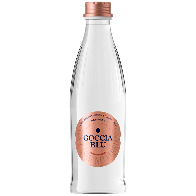 Минеральная вода «Goccia Blu» Frizante, Гочиа Блу 0.25л, без газа, стекло