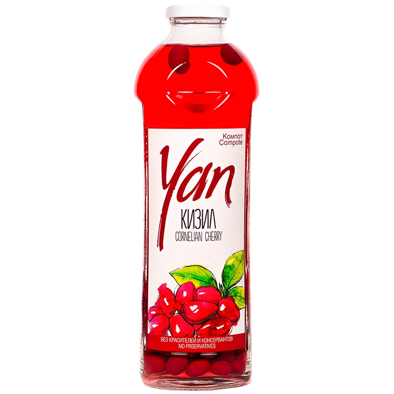 Компот «Yan» Кизил 0.93 литра
