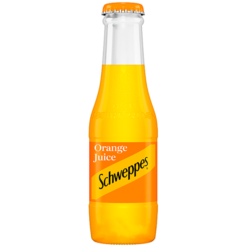 Сок «Schweppes» Orange Juice, Швепс Оранж Джуйс 200мл. стекло