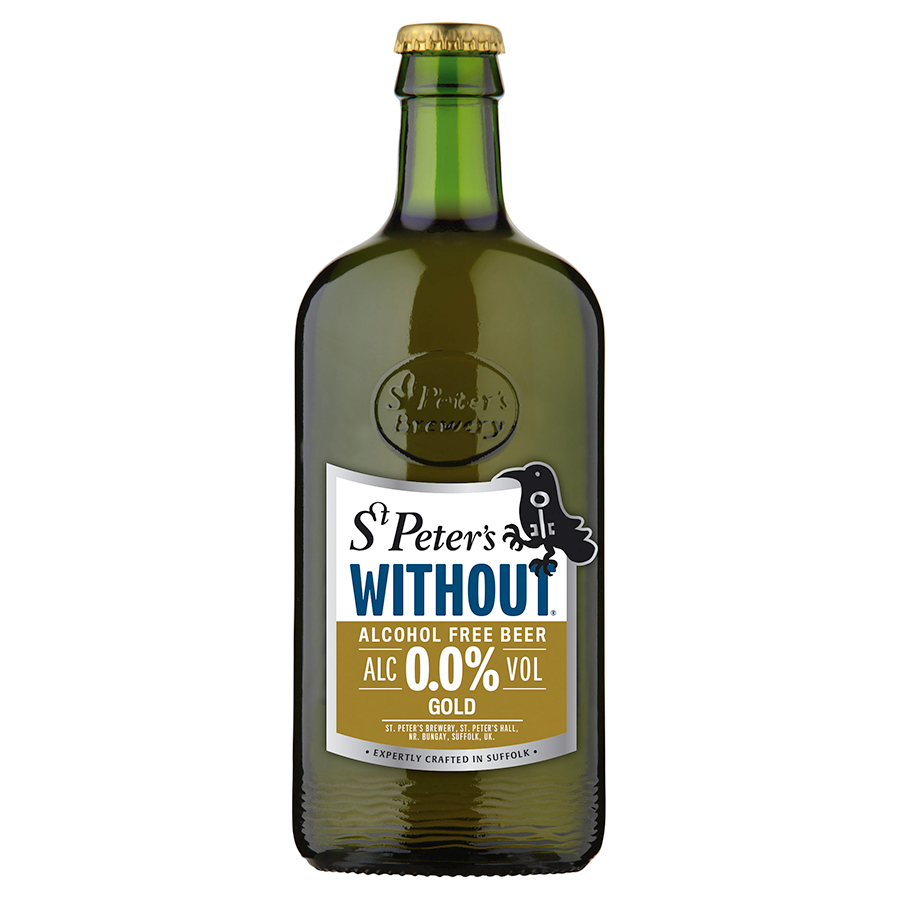 Безалкогольное пиво St. Peter's Gold non Alcoholic, Ст. Петерс Голд светлое, 0.05%, 0.5л. стекло