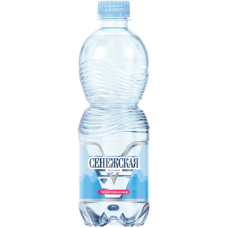 Минеральная вода «Сенежская» 0.5, c газом, пэт