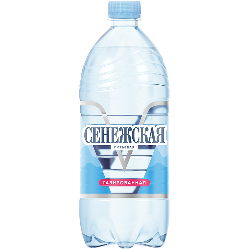 Минеральная вода «Сенежская» 1л, c газом, пэт