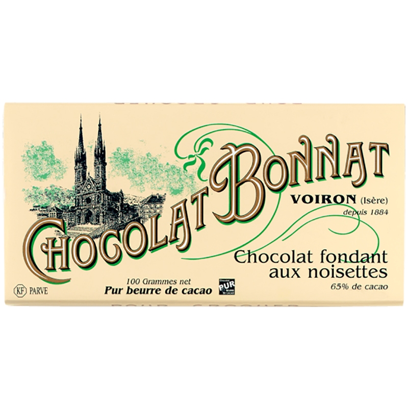 Шоколад темный «Bonnat» Fondant Noisettes, 100гр