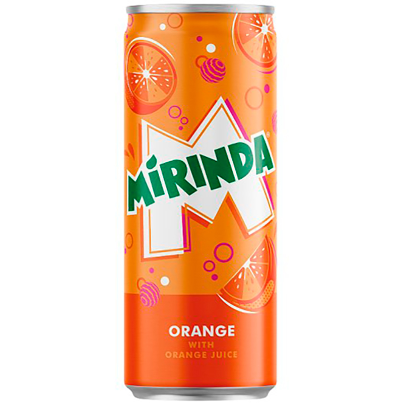 Газированный напиток «Mirinda» Orange Slim, Миринда Оранж Слим 033л. банка (Чехия)