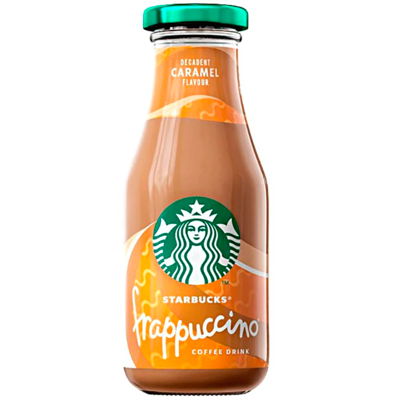 Напиток кофейный «Starbucks» Frappuccino Indulgent Caramel, Старбакс Фраппучино Индульгент Карамель 0.25, стекло