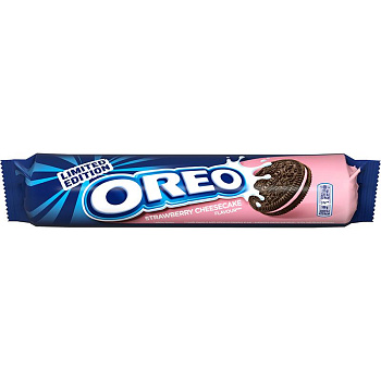 Печенье Oreo Strawberry (клубника) 137гр, 24 шт/уп