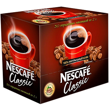 Кофе «Nescafe» Classic, Нескафе Классик, 2гр x 30шт
