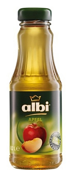 Сок "ALBI" яблочный 100% 200мл Стекло