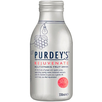 Напиток Purdey`s «Rejuvenate», с газом 0.33л, стекло