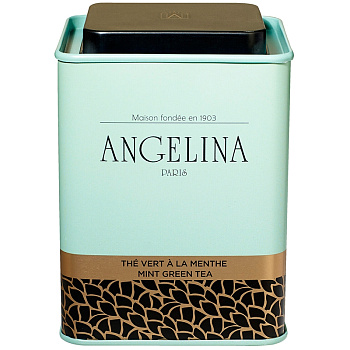 Зеленый чай «Angelina» The Vert A La Menthe, банка 100гр