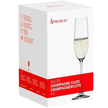 Набор бокалов «Spiegelau» Salute Champagne / Шампанское (4шт x 210мл)