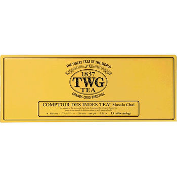 Чай «TWG» Comptoir Des Indes Tea, ТВГ Индийская лавка 15шт x 2.5 гр.