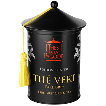 Зеленый чай «Thes De La Pagode» The Vert Earl Grey (Bio), банка 100гр