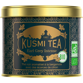 Kusmi tea "Earl Grey Intense", "Эрл Грей Интенс" (BIO, Organic Tea), банка 100гр
