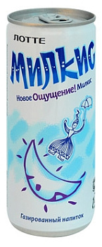 Безалкагольный газированный напиток Милкис (Milkis) Оригинал 240мл ж/б