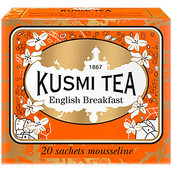 Kusmi tea "English Breakfast" черный чай, Саше (2,2гр *20шт) 44гр