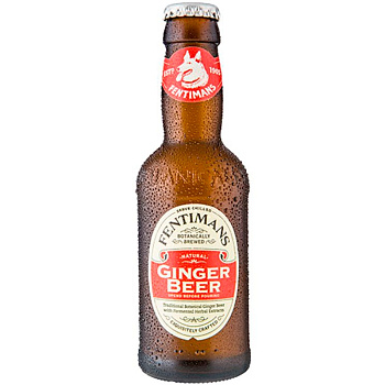Напиток безалкогольный FENTIMANS Ginger beer (имбирное пиво) 0,2л. стекло