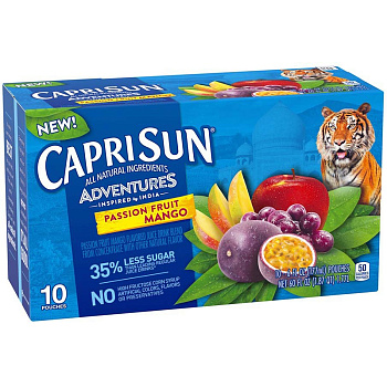 Напиток сокосодержащий «Capri Sun» Passion Fruit Punch, Пэшн Фрут Манго, 0.177л, пакет