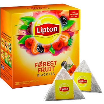 Чай «Lipton», Форест Фрут, 20шт, пирамидки