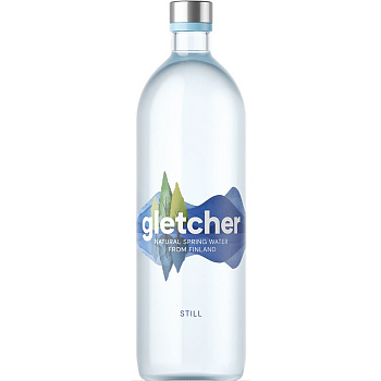 Минеральная родниковая вода «Gletcher», Глетчер 0.75л, без газа, стекло