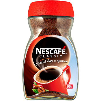 Кофе «Nescafe» Classic, Нескафе Классик, 95гр, стекло